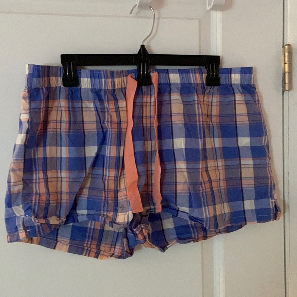 Plaid Pink/Blue Night Shorts